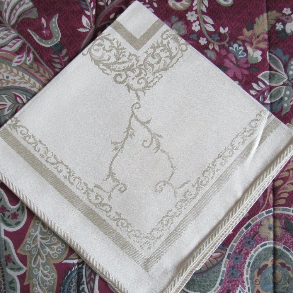 Set of 10 Cotton & Rayon Napkins 18" X 18" Japan